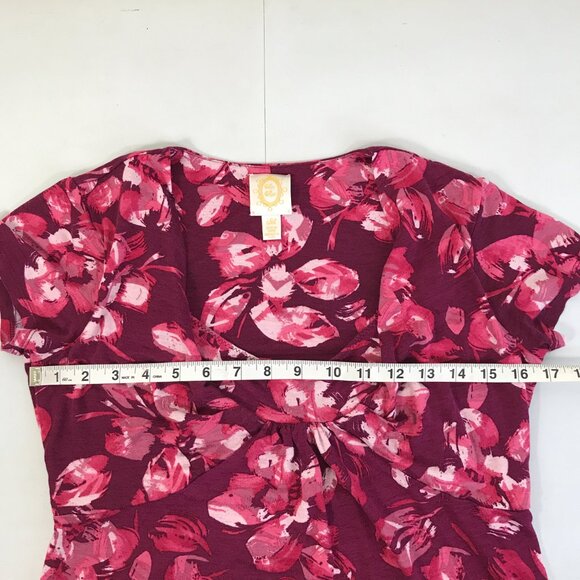 Anthropologie Ric Rac Floral Print Top Women's Medium Spring Career Casual - Picture 6 of 10